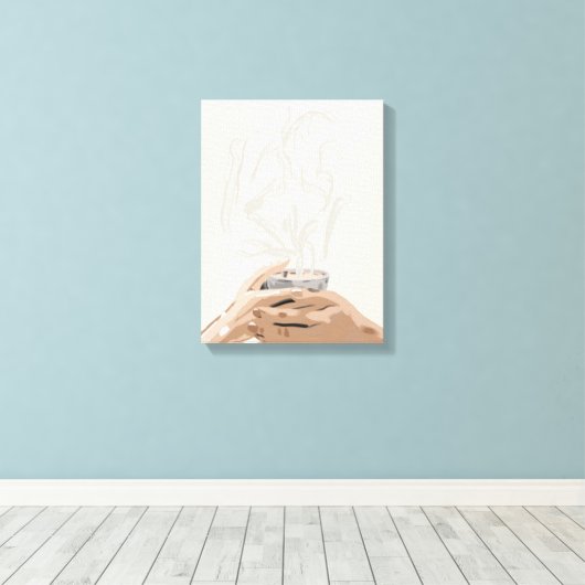 Before Roots – Quiet Beginnings of Care Canvas Afdruk (Insitu (Houten vloer))