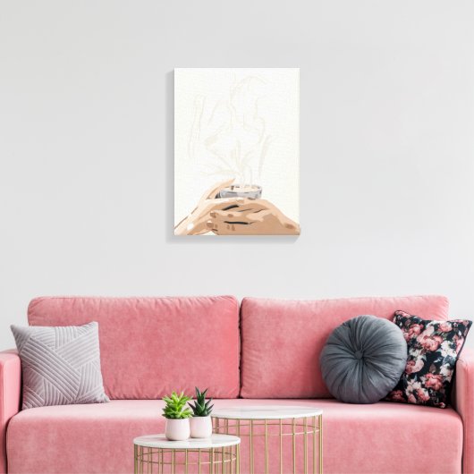 Before Roots – Quiet Beginnings of Care Canvas Afdruk (Insitu (Woonkamer))