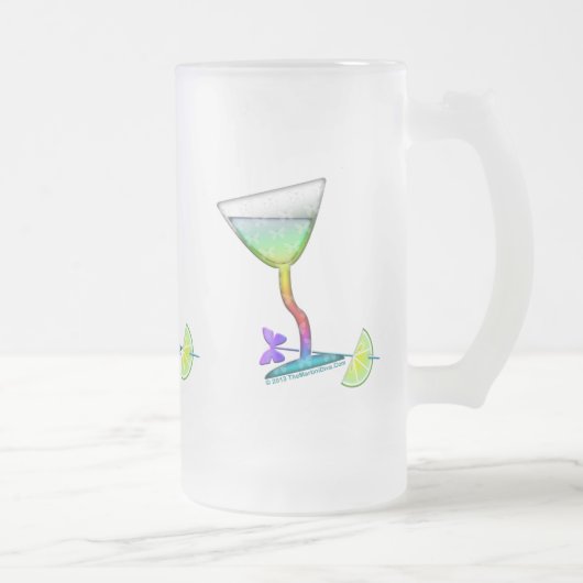 BEFROREN PUL - VLINDER MARTINI MATGLAS BIERPUL (Rechts)