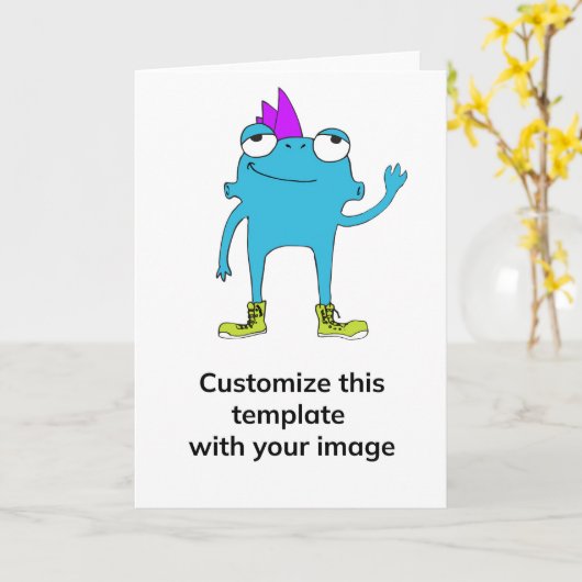 BeFunky verticaal Wenskaart Kaart (Gele Bloem)