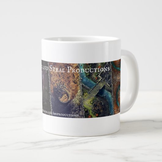 Beg-, leng- en Steal-banner Grote Koffiekop (Voorkant rechts)