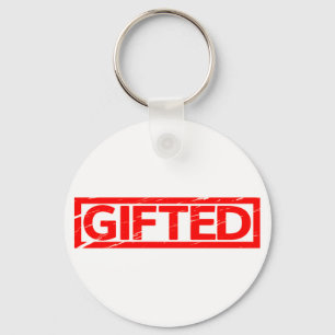 Begaafd Stempel Sleutelhanger