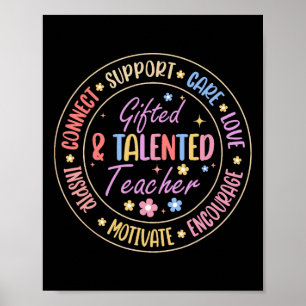 Begaafde en getalenteerde leraar terug naar school poster