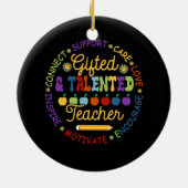 begaafde en getalenteerde leraar waardering week t keramisch ornament (Achterkant)