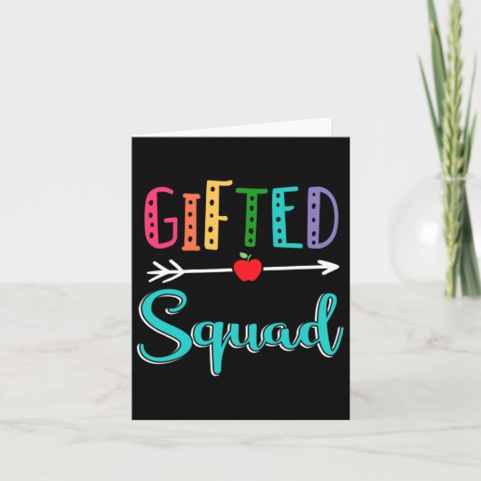 Begaafde Squad Leraar Byck naar school Kaart (Voorkant)
