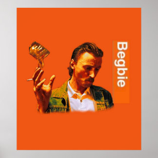 Begbie gooit Glass Beer Scene uit Trainspott Poster