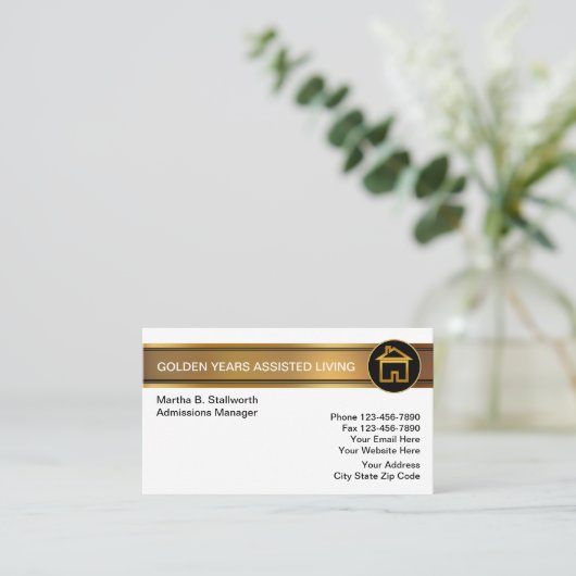 begeleid levend Visitekaartje (Staand voorkant)