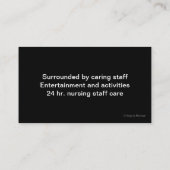 begeleid levend Visitekaartje (Achterkant)