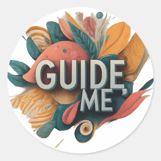 Begeleid me ronde sticker (Voorkant)