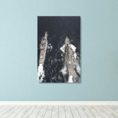 Begeleide rakettenverdeler USS Gridley Canvas Afdruk (Insitu (Houten vloer))