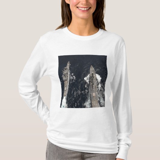 Begeleide rakettenverdeler USS Gridley T-shirt (Voorkant)