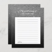 Begeleidend zwart-wit Ombre Share Funeral (Voorkant / Achterkant)