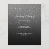 Begeleidend zwart-wit Ombre Share Funeral (Achterkant)