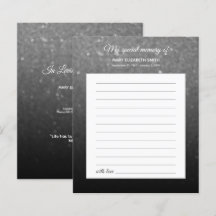 Begeleidend zwart-wit Ombre Share Funeral