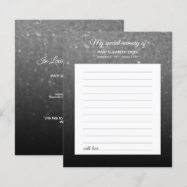 Begeleidend zwart-wit Ombre Share Funeral