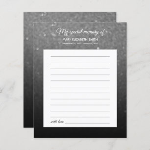 Begeleidend zwart-wit Ombre Share Funeral