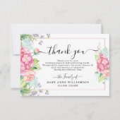 Begeleidende bloemen Funeral Hartelijk dank Bedankkaart (Voorkant)