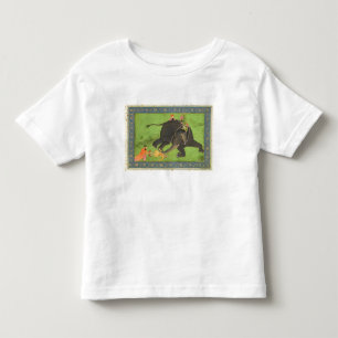 Begeleidende personen redden een gevallen man van kinder shirts