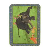 Begeleidende personen redden een gevallen man van  magneet (Verticaal)