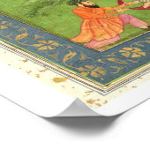 Begeleidende personen redden een gevallen man van poster (Hoek)