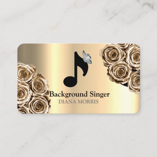 Begeleider Band Director Achtergrondzanger Visitekaartje (Voorkant)