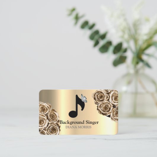 Begeleider Band Director Achtergrondzanger Visitekaartje (Staand voorkant)