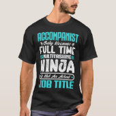 Begeleider Functietitel - Grappige Instrumentalist T-shirt (Voorkant)