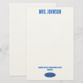 Begeleider van de volgende generatie grote denkers briefpapier (Voorkant / Achterkant)