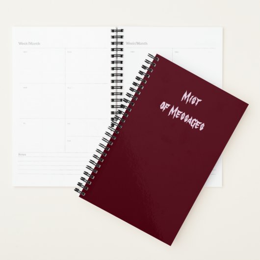 Begeleider voor verborgen leiding – Nevel van bood Planner (Display)