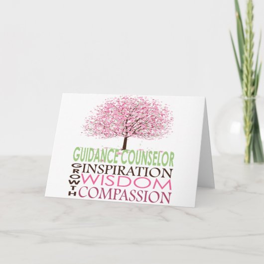 Begeleiding Counselor Kaart Cherry Blossoms (Voorkant)