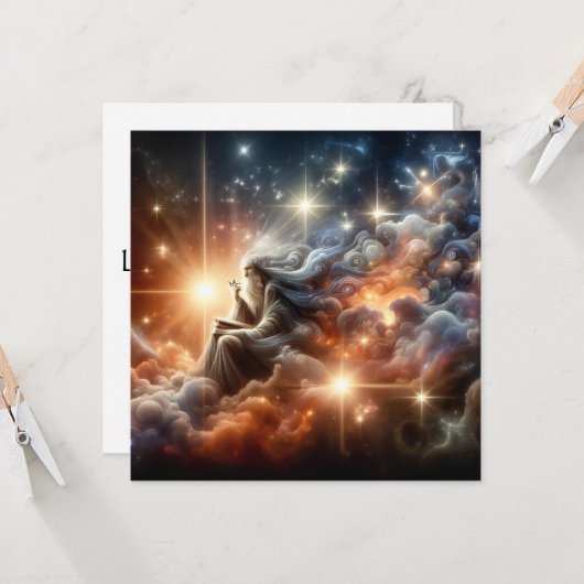 Begeleiding door de kosmos kaart (Voorkant / Achterkant in situ)