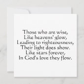 Begeleiding door de kosmos kaart (Achterkant)