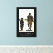 Begeleiding: Inspirerend prijsopgave Canvas Afdruk (Insitu (Houten vloer))