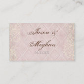 Begeleiding Tafelnummer Kaarten - Roze Hydrangea S Plaatskaartje (Achterkant)