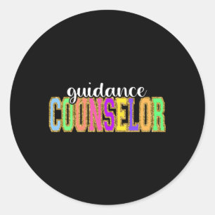 Begeleidingsadviseur Terug naar schoolmedewerker W Ronde Sticker