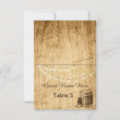 Begeleidingskaarten - Landelijke Bruiloft met cowb Kaart (Voorkant)