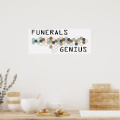 Begeniaalse Begrafenissen Poster (Keuken)