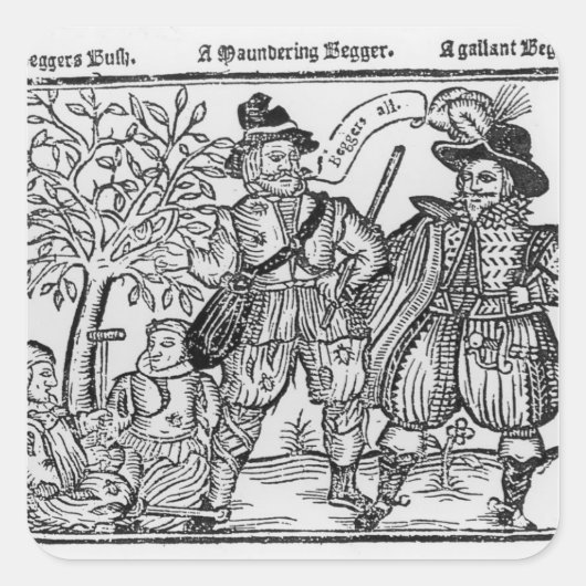 Beggars Alles Vierkante Sticker (Voorkant)