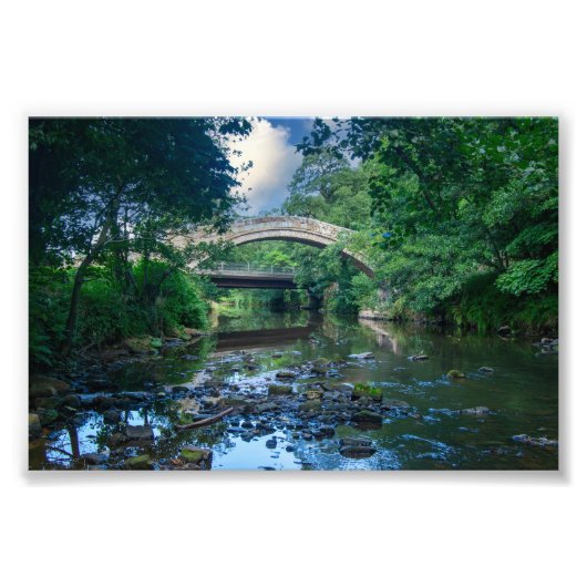 Beggar's Bridge, Glaisdale Foto Afdruk (Voorkant)