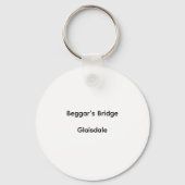 Beggars Bridge, Glaisdale - Watercolour Art Sleutelhanger (Achterkant)