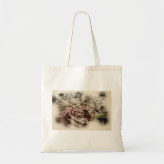 Beggars Bridge, Glaisdale - Watercolour Kunst Tote Bag (Voorkant)