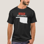 Beggs USA State America Travel Oklahoman T-shirt (Voorkant)