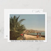 Begin 1900 Italië, Promenade in San Remo Briefkaart (Voorkant / Achterkant)