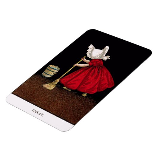 Begin 1900's vrijdag Sunbonnet Sue Magnet Magneet (Linkerzijde)