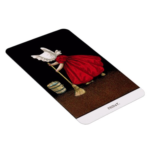 Begin 1900's vrijdag Sunbonnet Sue Magnet Magneet (Rechterzijde)