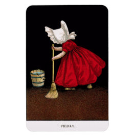 Begin 1900's vrijdag Sunbonnet Sue Magnet Magneet