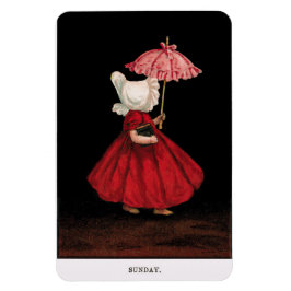 Begin 1900's Zondag Sunbonnet Sue Magnet Magneet