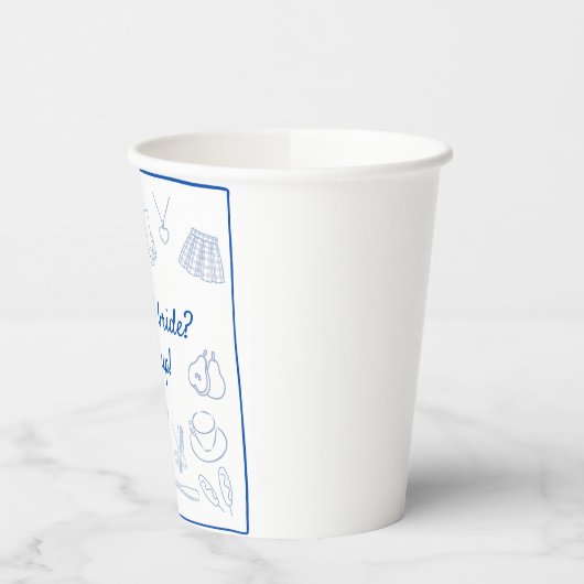 Begin 2000 film Prinses Bachelorette Custom Papieren Bekers (Links)