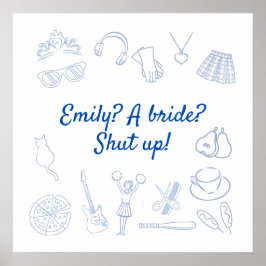 Begin 2000 film Prinses Bachelorette Custom Poster