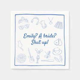 Begin 2000's y2k schattige prinses Bachelorette Cu Servet